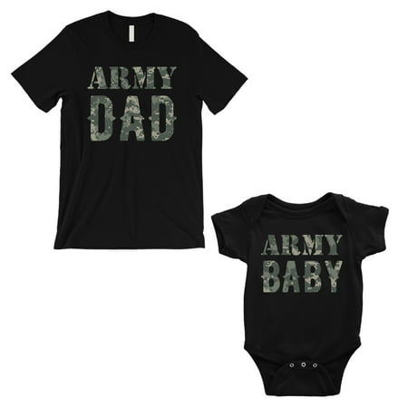 

Army Dad Army Baby Dad and Baby Matching Outfits Black Gift For Dad