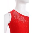 thumbnail image 5 of iixpin Kids Girls Modern Lyrical Dance Dress Shiny Latin Jazz Ballet Dance Performance Lyrical Outfit Red 10, 5 of 7
