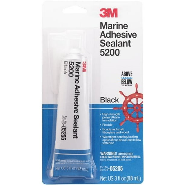 3m marine 5200 adhesive sealant, black, 3 oz