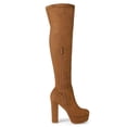 thumbnail image 2 of Unique Bargains Women's Platform Block Heel Over Knee High Boots, 2 of 7