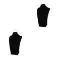thumbnail image 1 of Sonducket Collar Colgante Cadena Joyería Busto Collar Maniquí 24cm Negro 2piezas Negro 24 cm, 1 of 1