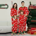 thumbnail image 6 of Onlypjs Family Matching Christmas Pajamas Set – Red Snowman & Ornament Print Holiday Sleepwear for Women, Men – Cozy Winter Loungewear, 6 of 6