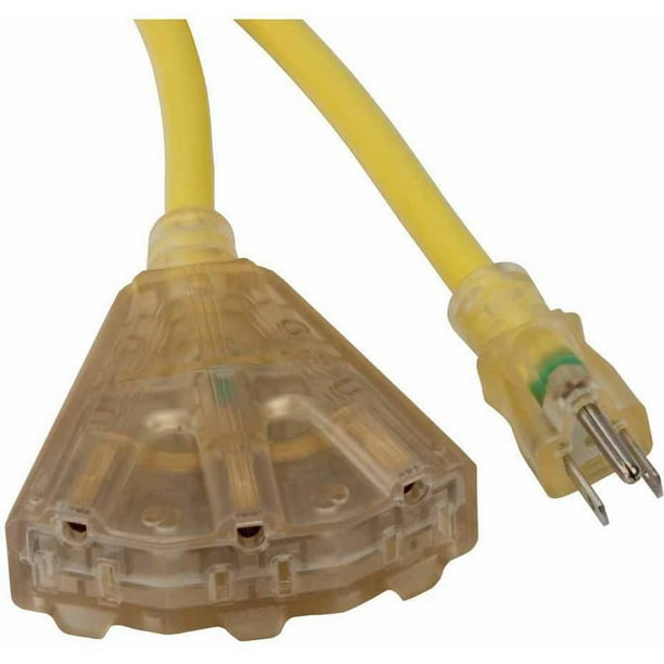 Bayco SL745L 14/3Gauge Extension Cord with Lighted End and 3 Outlets