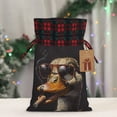 thumbnail image 5 of Pofeuu Modern Funny Duck Print Burlap Bags with Drawstrings Drawstring Gift Bags Pouch Bag for Thankgiving Birthday Party Gift Wrapping Treats and Party Favors-Black, 5 of 8