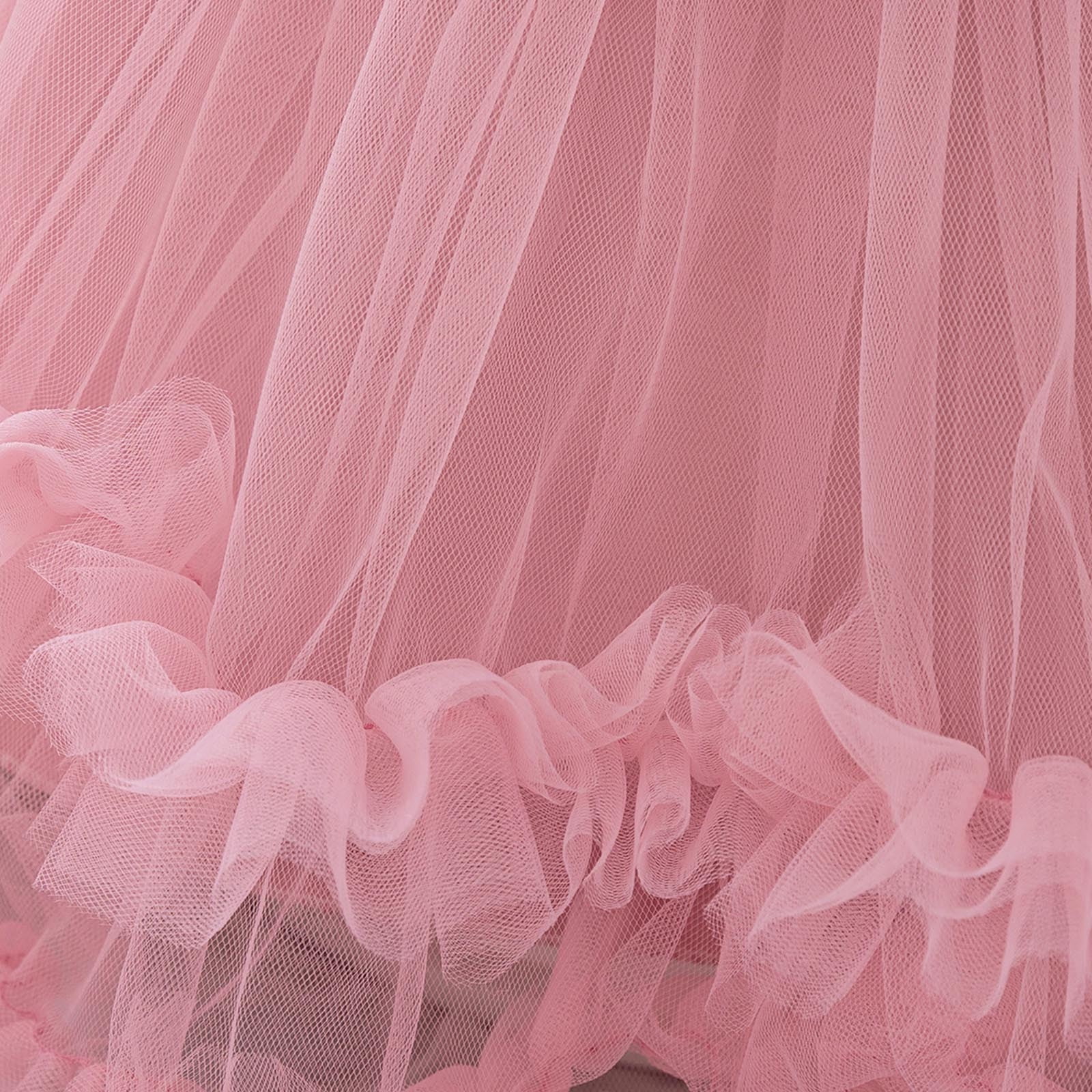 Sequins Prom Dresses for Girls Tulle-Tutu 6M-3Y Toddlers Kids Cute Cap Sleeve Floral High Waisted A-Line Solid Evening Party Dress 2025