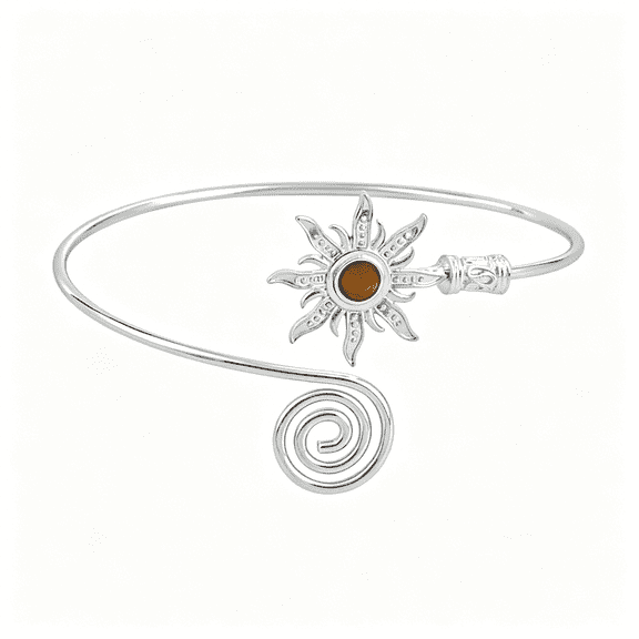 DESIGNICE Gold Silver Upper Arm Cuff Bangle Bracelets Boho Minimalist Adjustable Butterfly Flower Sun Moon Coil Swirl Open Armband Bracelet for Women Summer Beach Wedding Party Jewelry Gifts