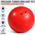 thumbnail image 3 of Cast Iron Shot Put: IAAF Compliant Athletic Throwing Weight for Track & Field Competitions - Durable, Balanced Design for High Performance Training & Competition, Color may vary, 12lb/115mm, 3 of 7