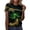 Green, variant on Tees Tops For Women T-Shirts St. Patrick’s Day Short Sleeve Graphic Printed Basic Crew Neck Layer Clothes Green