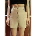 thumbnail image 3 of High-Waist Buttoned Shorts, 3 of 5