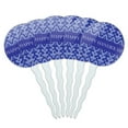 thumbnail image 1 of Happy Hanukkah Elegance Blue Cupcake Picks Toppers - Set of 6, 1 of 1
