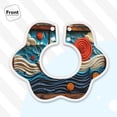 thumbnail image 3 of Hirioo Whimsical Sailboat Ocean Art for Baby Cotton Petal Bib Drool Bibs for Baby Boy Unisex, 3 of 9
