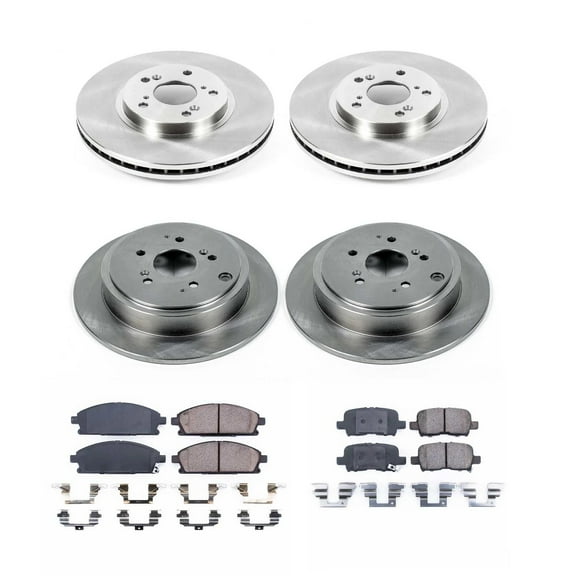 Ultimate Brakes Front and Rear Ceramic Brake Pad and Rotor Kit with Hardware WM81046