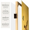 thumbnail image 4 of 2 ft. Short Double Sided Plum Tree Canvas Folding Screen, 4 of 7