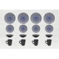 thumbnail image 6 of Stoneware Sonoma 16pc Dinnerware Set, Black + Speckled Spin Wash Mocha, 6 of 8