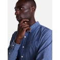 thumbnail image 4 of George Men's Chambray Shirt with Long Sleeves, Sizes S-3XL, 4 of 5