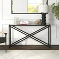 thumbnail image 4 of Evelyn&Zoe Calix 55" Wide Rectangular Console Table, Blackened Bronze, 4 of 7