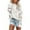 White, variant on Women's Fashion Casual Lace Trim Mesh Breathable Knitted Sweater Long Sleeve Pullover Tops Grey,M