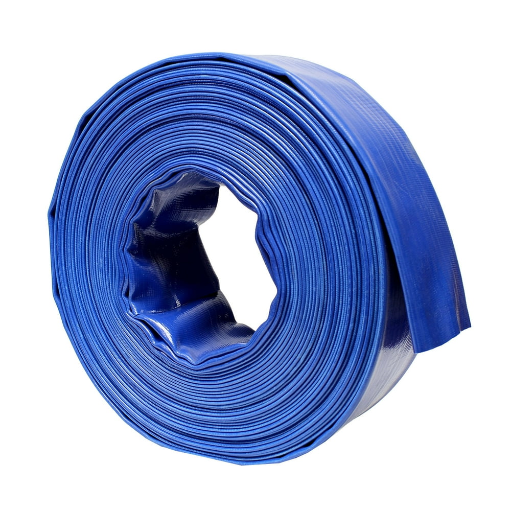 BISupply Discharge Hose 3” IN by 100’ FT Flat Lay PVC Sump Pump