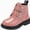 Pink, variant on Viluyesy Girls Boots Patent Leather Chunky Non-Slip Double Buckle Comfortable Durable Side Zipper Easy On Off Shoes Pink Size 12.5Little Kids