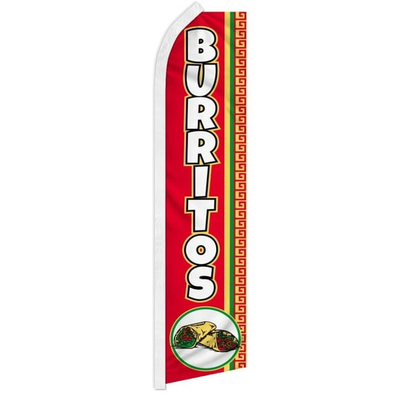 Burritos (Red) Super Flag