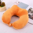 thumbnail image 3 of Travel Neck Pillow Cozival U-Shaped Memory Foam Travel Pillow for Airplane And Car Rides, Removable Machine Washable Cover, Ergonomic Support for Head And Neck During Rest, Memory Foam Pillow, Orange, 3 of 3