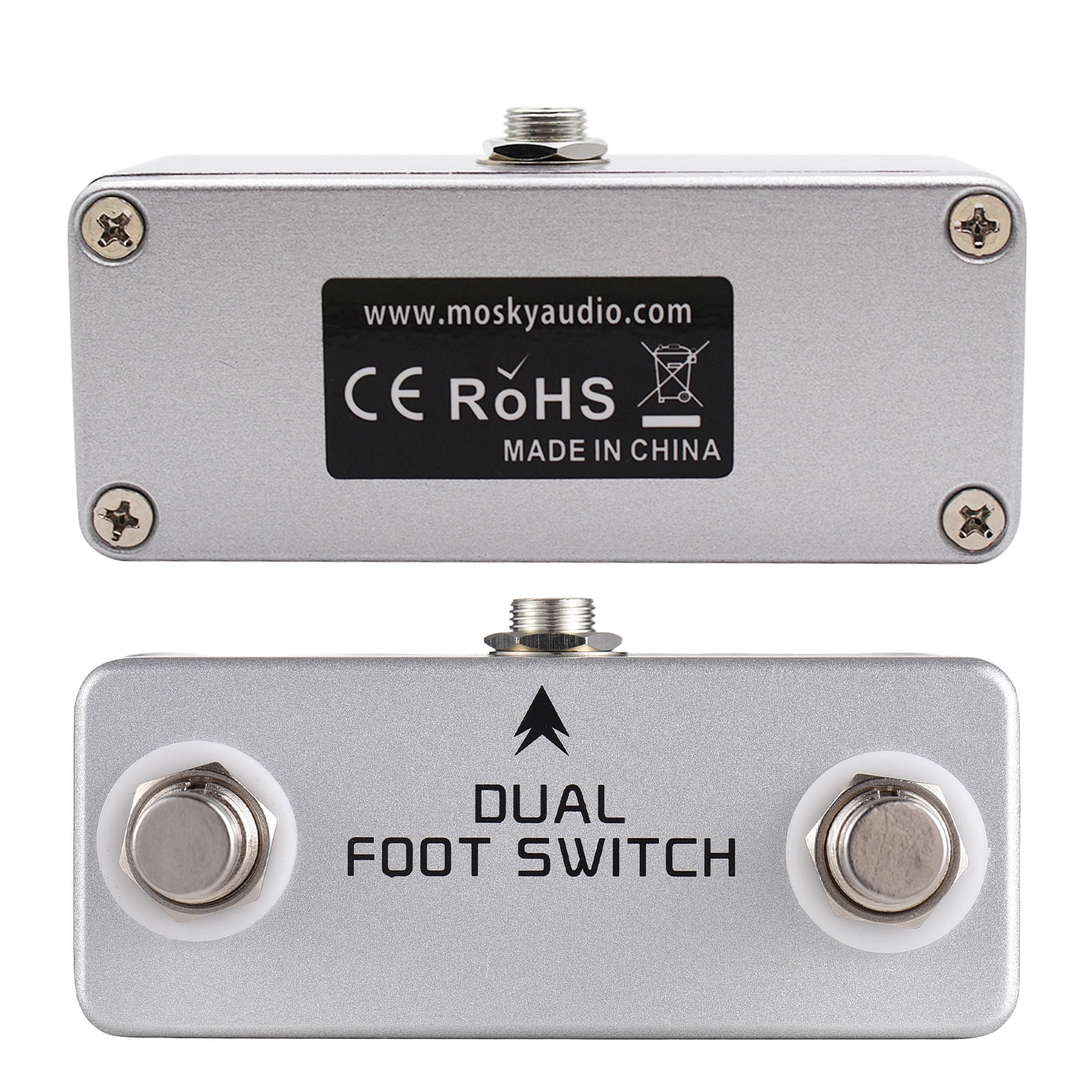 Foot Switch,Output Switch Pedal Dual Amp Channel Amp Channel Function Amplifiers Pedals Drum Pedal Amplifiers Pedals Alloy 6.35mm Stereo 6.35mm Stereo Output Switch Pedal Amplifiers