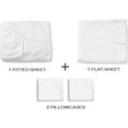 thumbnail image 5 of Twin-XL Size 4Pcs Sheet Set - White Solid Sateen Weave for Soft & Silky 100% Egyptian Cotton 800 Thread Count 18" Inch Deep Pocket Bed Sheets, 5 of 7