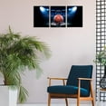 thumbnail image 2 of Hieng Basketball Canvas Wall Art Black and White Sports Canvas, Basketball Poster for Living Room, Gym Canvas Prints Play Basketball Sport Painting（Only canvas）, 2 of 6