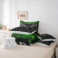 thumbnail image 6 of jejeloiu Teen Video Game 7-Piece Bedding Comforter Set,Gamepad Game Lover King Bedding Sets,Green Black Bed Sheets For Boys,Ultra Soft Home Decor Reversible, 6 of 8