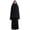 Black, variant on Women's Solid Color Daily Routine Long Style Headscarf Headband Headwraps Straight Skirt Set Muslim Hijab Khimar Modest Wear Flowing Wide Cut Soft Breathable Polyester