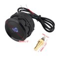 Car Water Temperature Gauge Kit 2 Inch 52mm Blue LED Digital with Temp