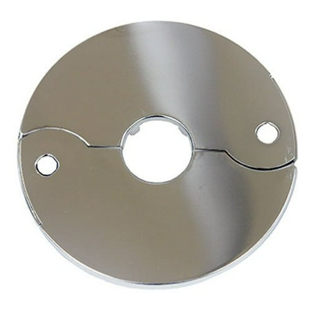 03-1551 Chrome Plated Floor and Ceiling Split Flange Fits 3/8-Inch Iron Pipe Or 1/2-Inch Inside Diameter Copper, The product is 3/8 inch chr split flange By LASCO