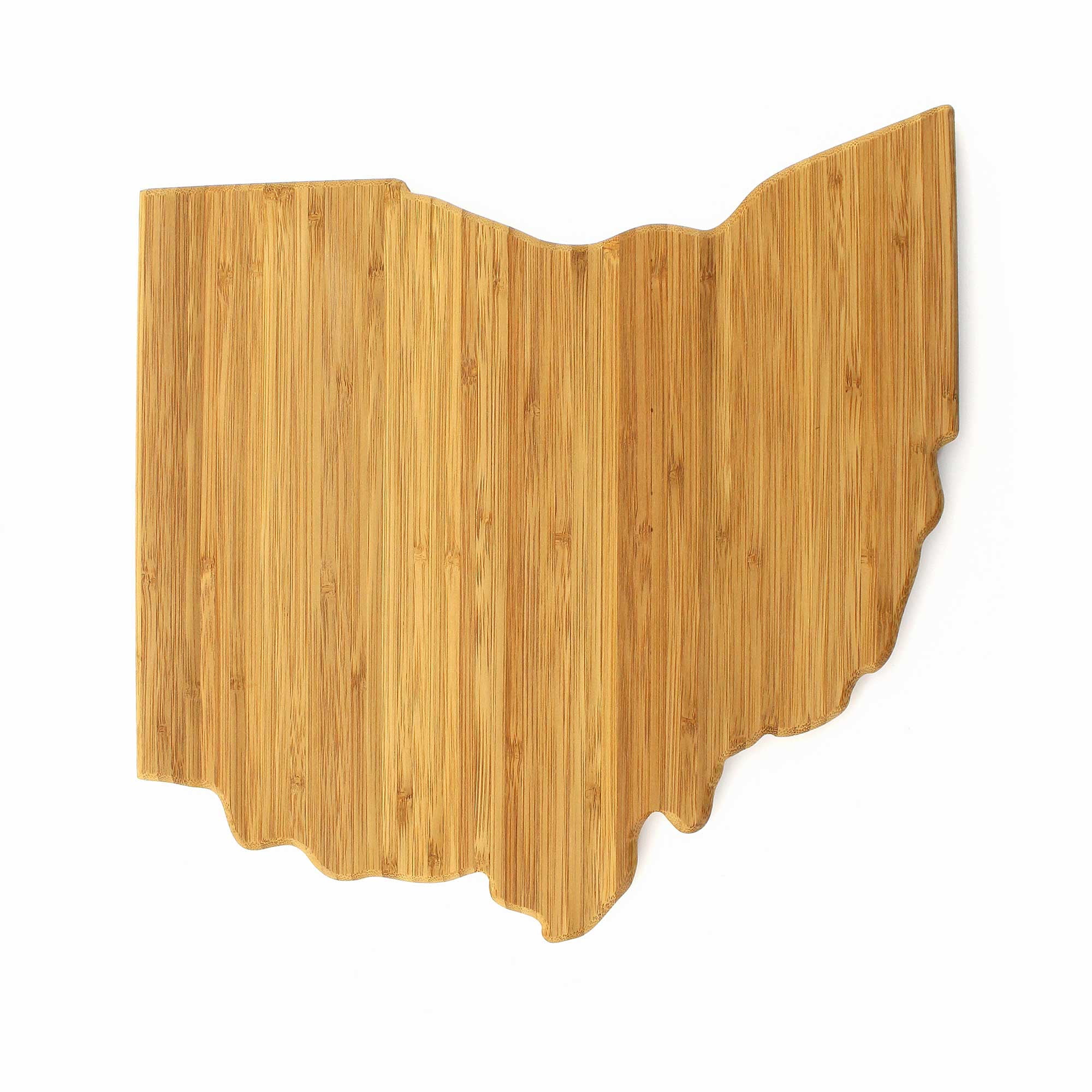 11.75 x 12 x .75-1 Piece 6955114980646a BambooMN Ohio Cut Out Bamboo Cutting Board
