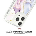 thumbnail image 4 of Allytech Case for iPhone 15 Pro with Fashion Marble Pattern, [Camera Screen Protection] [Precise Cutouts] Ultra Slim Lightweight Soft TPU Shockproof Case for iPhone 15 Pro - Marble D, 4 of 11