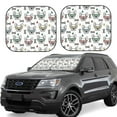 thumbnail image 2 of Picia Cute French Bulldog 2 Piece Car Windshield Sun Shade Foldable | Foldable Sun Shield for Front Window Blocks UV Rays and Keeps Your Vehicle Cool-Large, 2 of 7