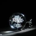 thumbnail image 3 of Bola de cristal del árbol de la vida de 60 mm con soporte Pisapapeles decorativo Esfera de árbol de la vida de vidrio grabada con láser en 3D Decoración novedosa para el hogar, 3 of 5