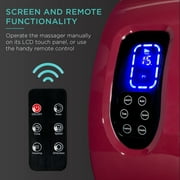 Best Choice Products Foot Massager Machine, Therapeutic Reflexology Massager w/ High-Intensity Rollers - Burgundy