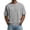 Gray, variant on T Shirts for Man Waffle-Weave, Round-Neck, Short-Sleeve T-Shirt,Sizes S-3XL