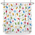 thumbnail image 6 of Tchckioa Christmas Colorful Shower Curtain for Bathroom,Waterproof Hooks Bath Curtain,47x64, 6 of 6