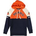 thumbnail image 1 of STARTER Womens Chicago Bears Colorblock Hoodie Sweatshirt, Orange, Medium, 1 of 2