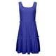 thumbnail image 3 of WILLBEST Vestido Largo Informal De Verano Para Mujer, Minivestido Informal Con Escote Cuadrado, Corte A, Holgado, Escalonado, Sin Mangas, Para Vacaciones En La Playa, 3 of 3