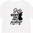 thumbnail image 4 of Inktastic Hunting Girls Hunt Too Only Prettier with Doe and Arrow Girls Long Sleeve Toddler T-Shirt, 4 of 5
