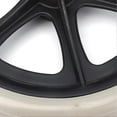 thumbnail image 3 of Wheelchair Wheel 8in PU Walker Caster Replacement Skidproof with Ball Bearing Grey, 3 of 5