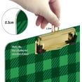 thumbnail image 4 of FMSHPON Plaid Green Clipboard Hardboard Wood Nursing Clip Board and Pull for Standard A4 Letter 13x9 inches, 4 of 8