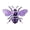 Purple, variant on Tuscom Iron Butterfly Wall Hanging 7.7x5.3 Inch, Hand Painted Yellow Metal Garden Decoration for Courtyard Fence Patio Outdoor Weather Resistant Craft