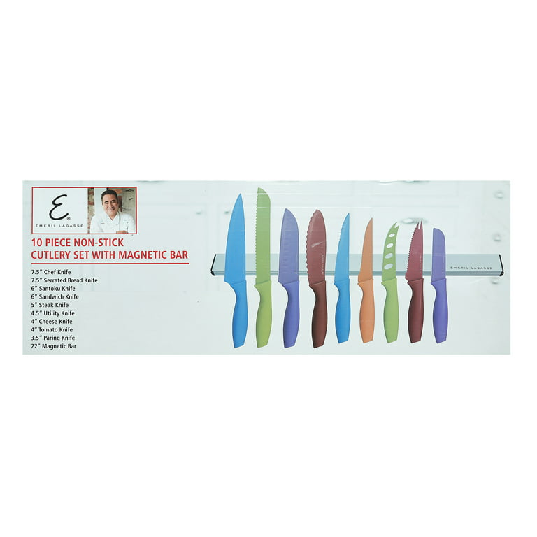 Emeril Lagasse Non-Stick Colorful Knife Set (12-Piece)