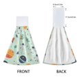 thumbnail image 3 of Yayeee Kitchen Hanging Hand Towels Set of 2 with Loop Bathroom Absorbent Tie Towel, Space Patterns, 3 of 7