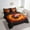 Black Orange, variant on Erosebridal Fire Rugby Bedding Sets Twin Size, Vintage Sports Comforter Sets with Sheets, American Football Reversible Bed Set, Ultra Soft Room Decor, 7 Pieces