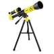 thumbnail image 1 of Niños Telescopio astronómico juguete Enseñanza High Luminiscencia al aire libre Jardín Eye Eyeighting Stargazing Space Telescopes Juguetes Amarillo Speravity FN000800-02B, 1 of 5