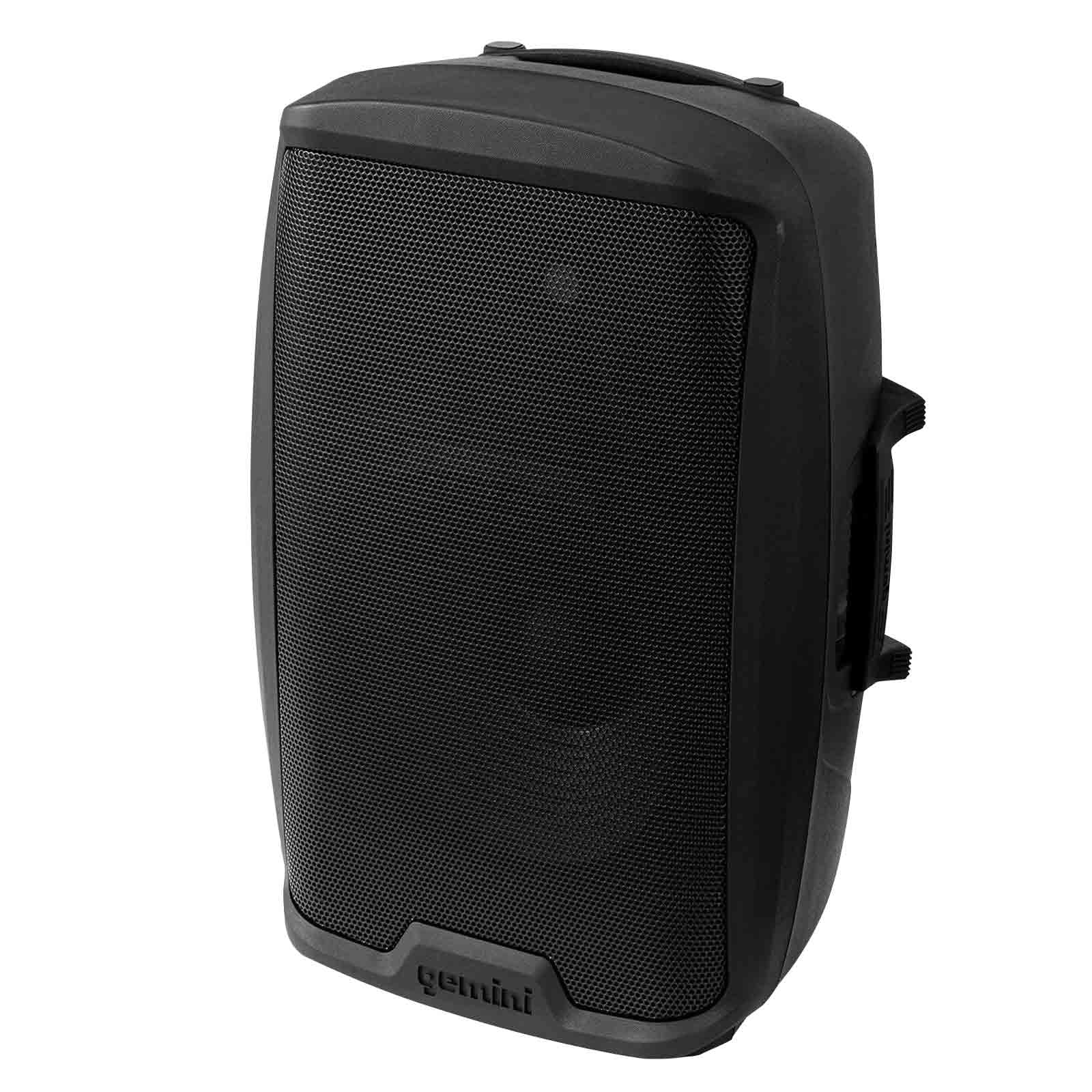 (2) Gemini AS-1500BLU Active Speakers with 15" Woofers & USB/SD/Bluetooth MP3 Players Plus Package